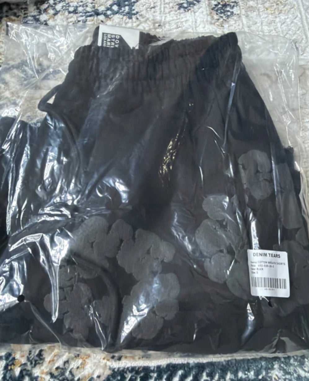 Black on black denim tears sweats